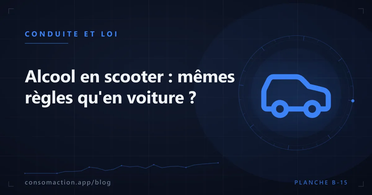Alcool en scooter : mêmes règles qu'en voiture ?